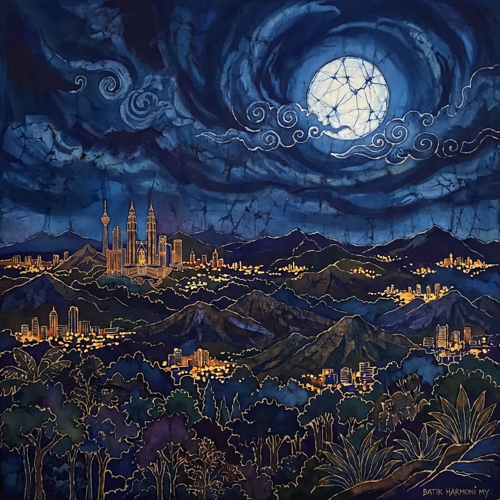 Events and talks batik illustration